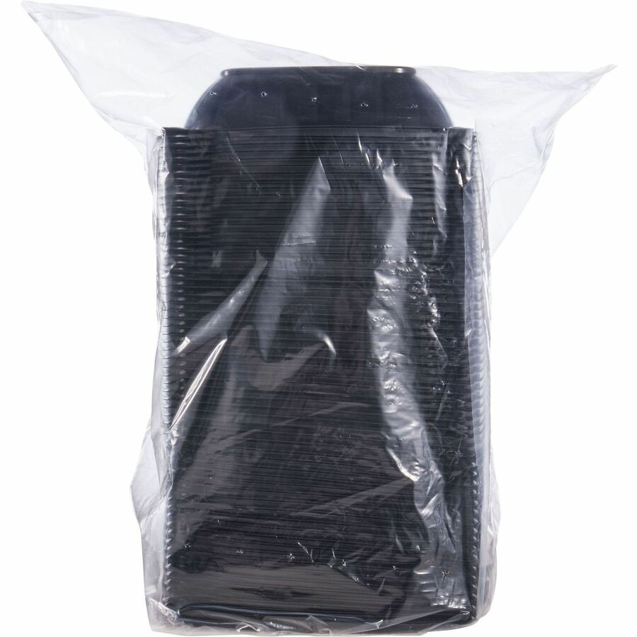 Dart 32 oz (946 ml) Square PP Bowl - Black