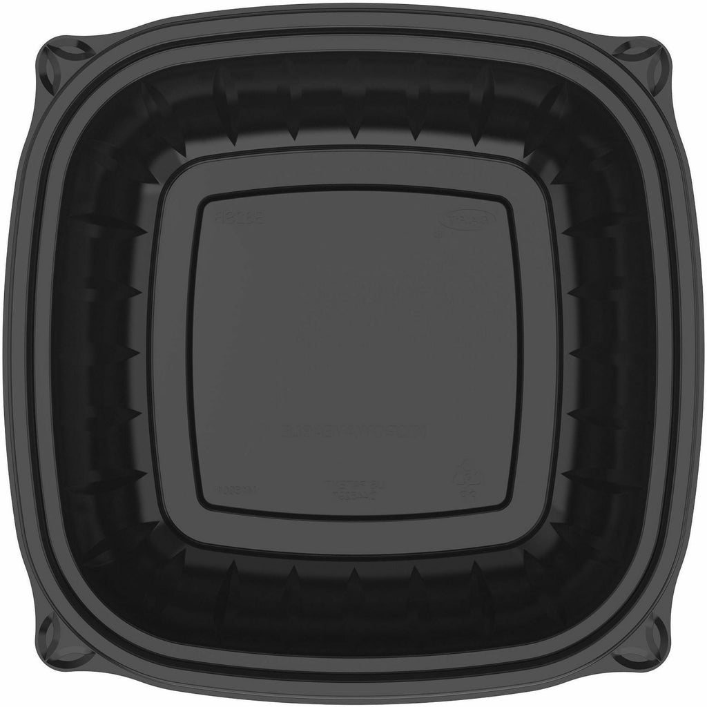 Dart 32 oz (946 ml) Square PP Bowl - Black