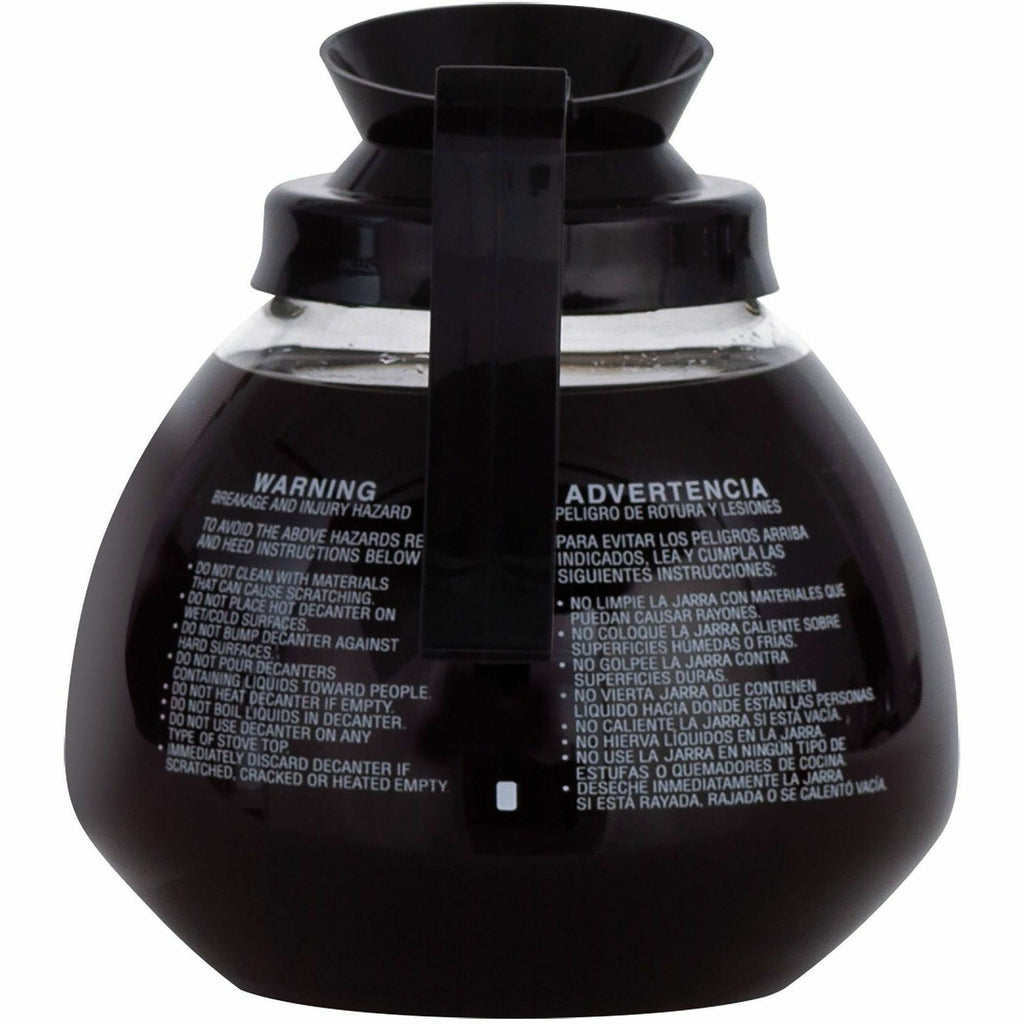 BUNN 64 oz. Black Handle Glass Decanter