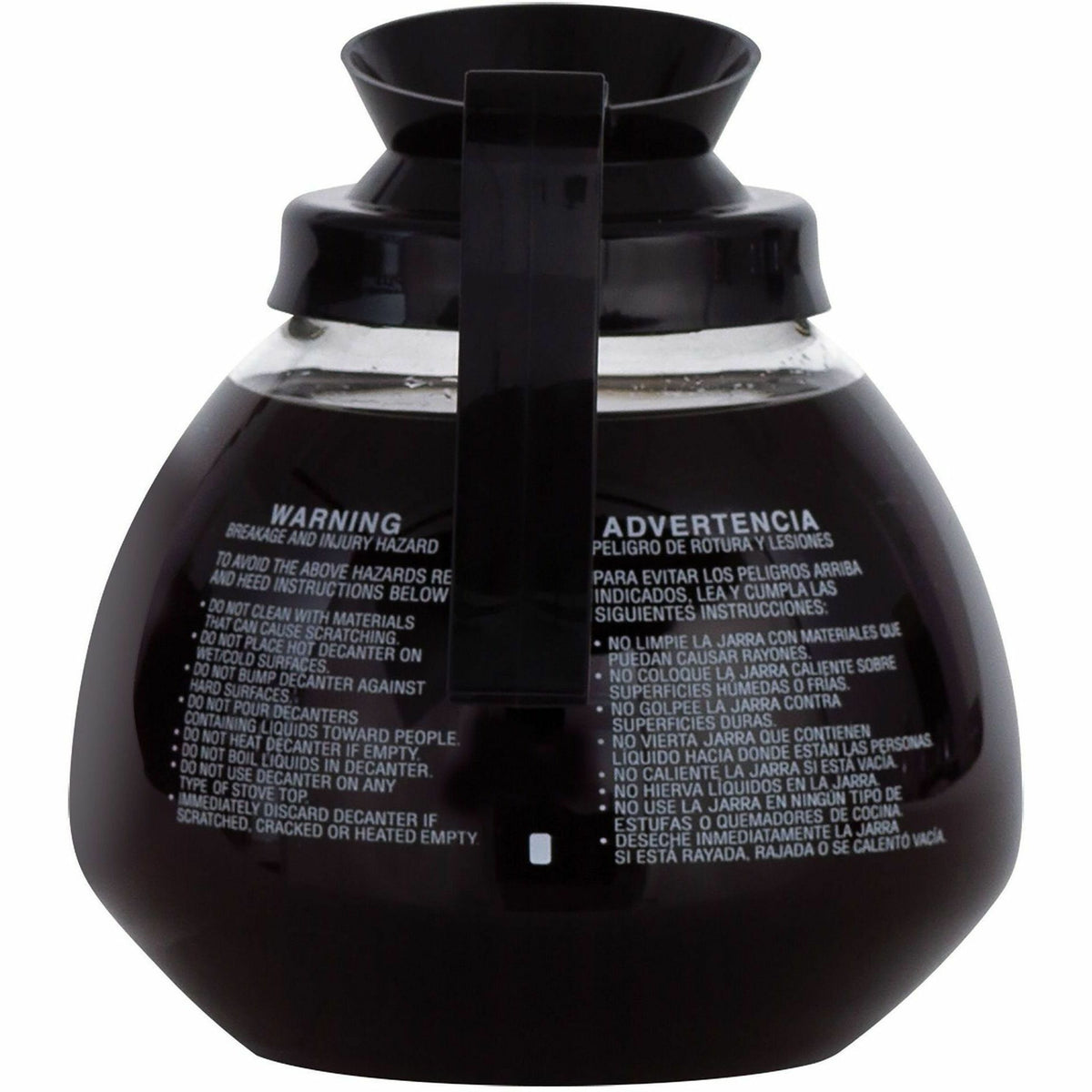 BUNN 64 oz. Black Handle Glass Decanter