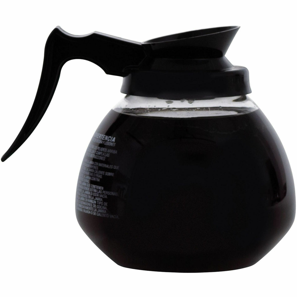 BUNN 64 oz. Black Handle Glass Decanter