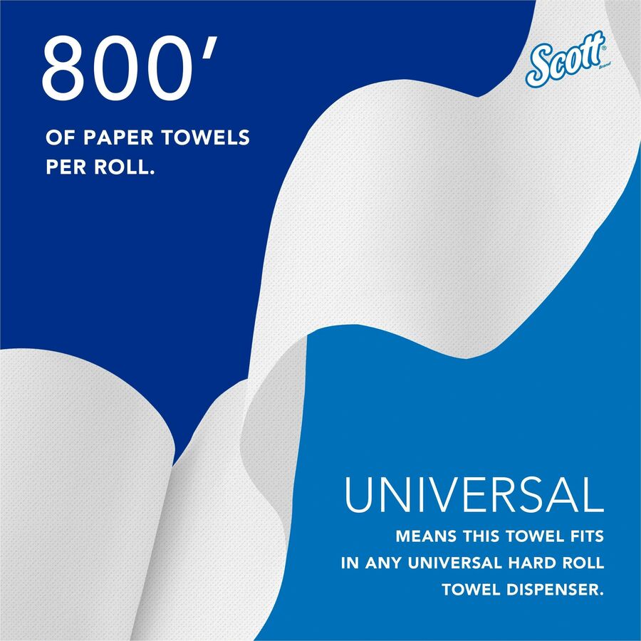 Scott Essential Universal Hard Roll Towels with Absorbency Pockets
