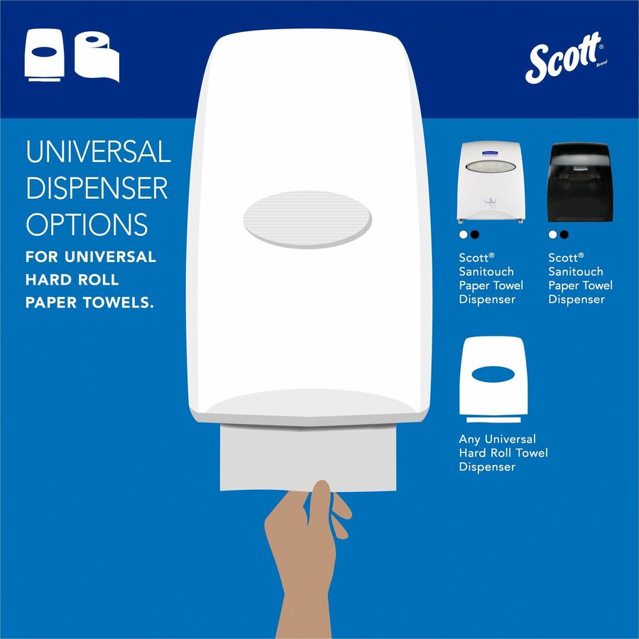 Scott Essential Universal Hard Roll Towels with Absorbency Pockets