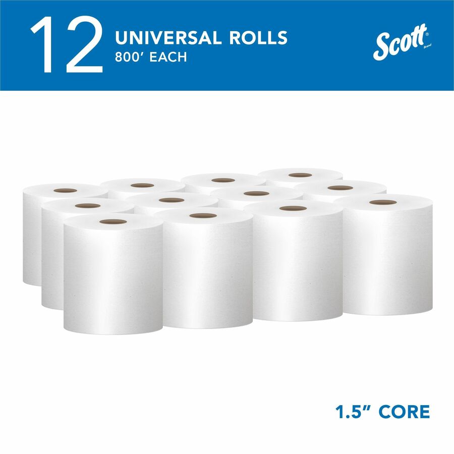Scott Essential Universal Hard Roll Towels with Absorbency Pockets