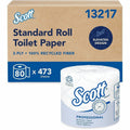 Scott Professional 100% Recycled Fiber Standard Roll Toilet Paper with Elevated Design