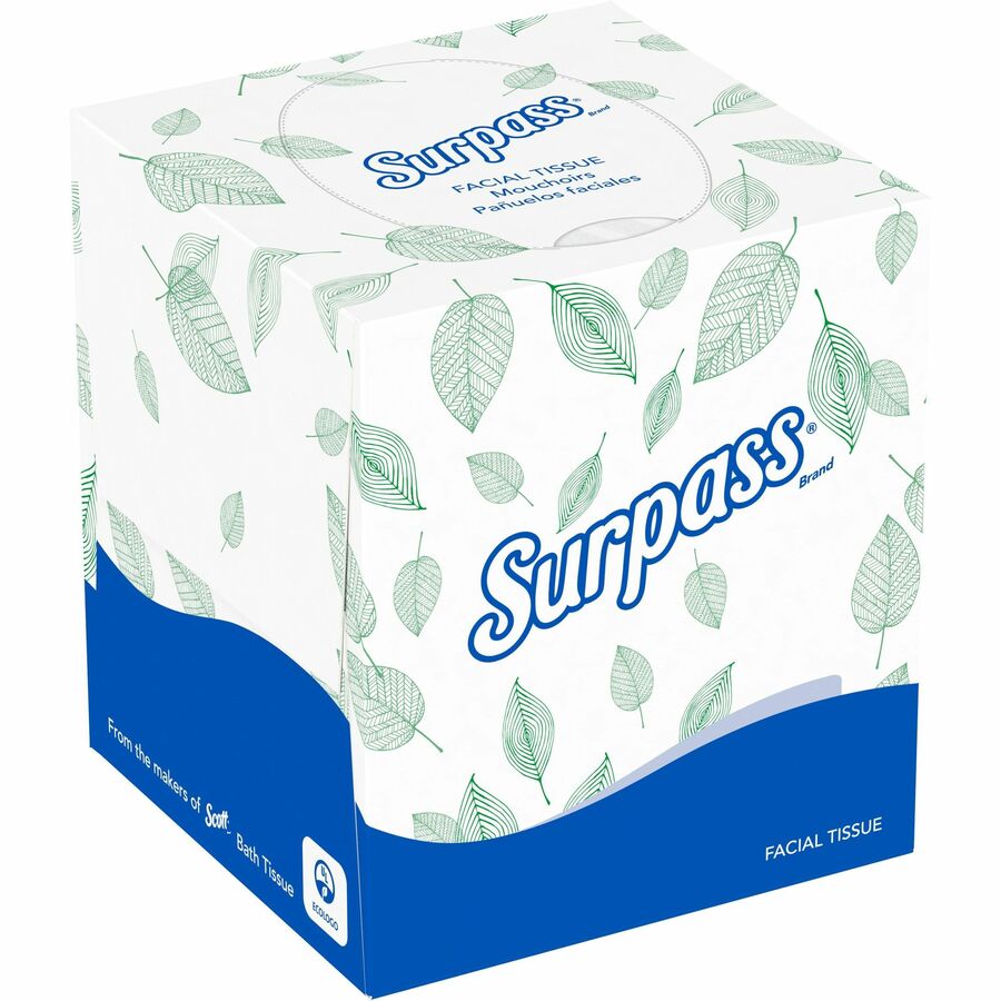 Surpass Facial Tissue Cube for Business