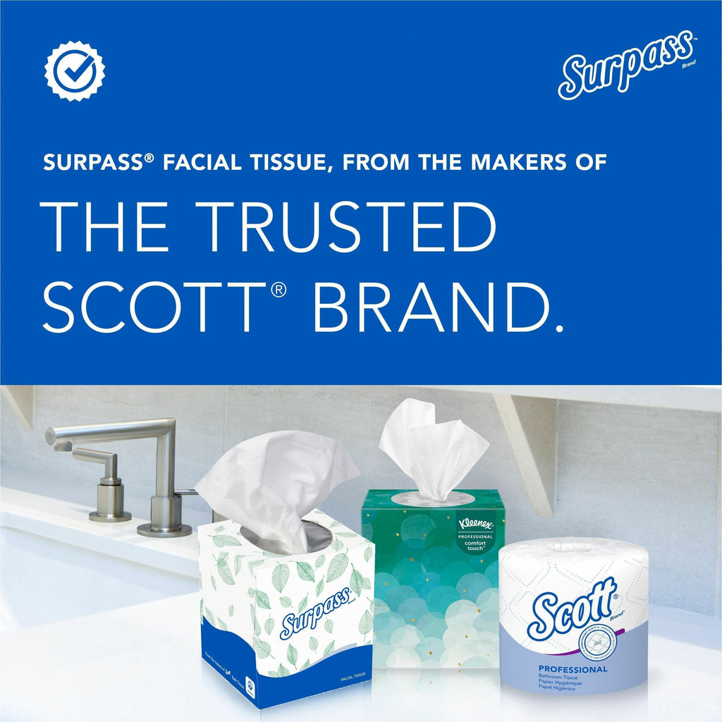 Surpass Facial Tissue Cube for Business