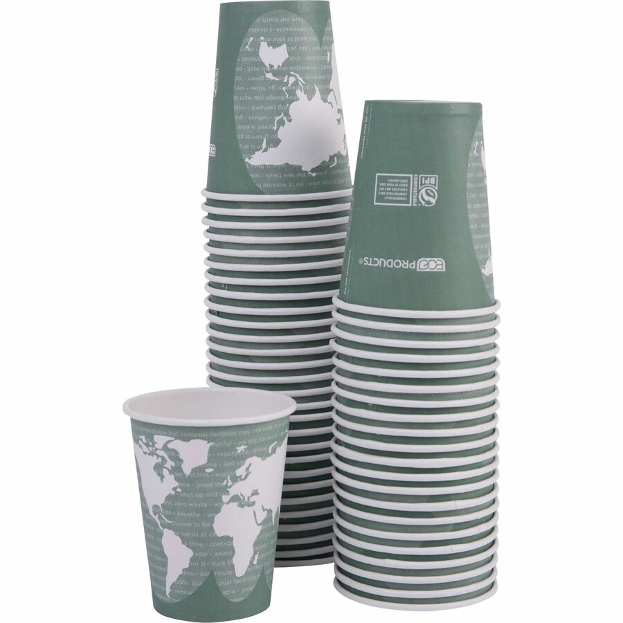 Eco-Products 12 oz World Art Hot Beverage Cups