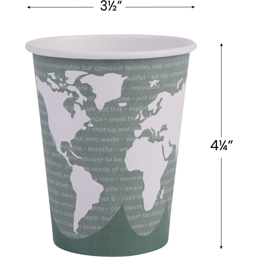 Eco-Products 12 oz World Art Hot Beverage Cups