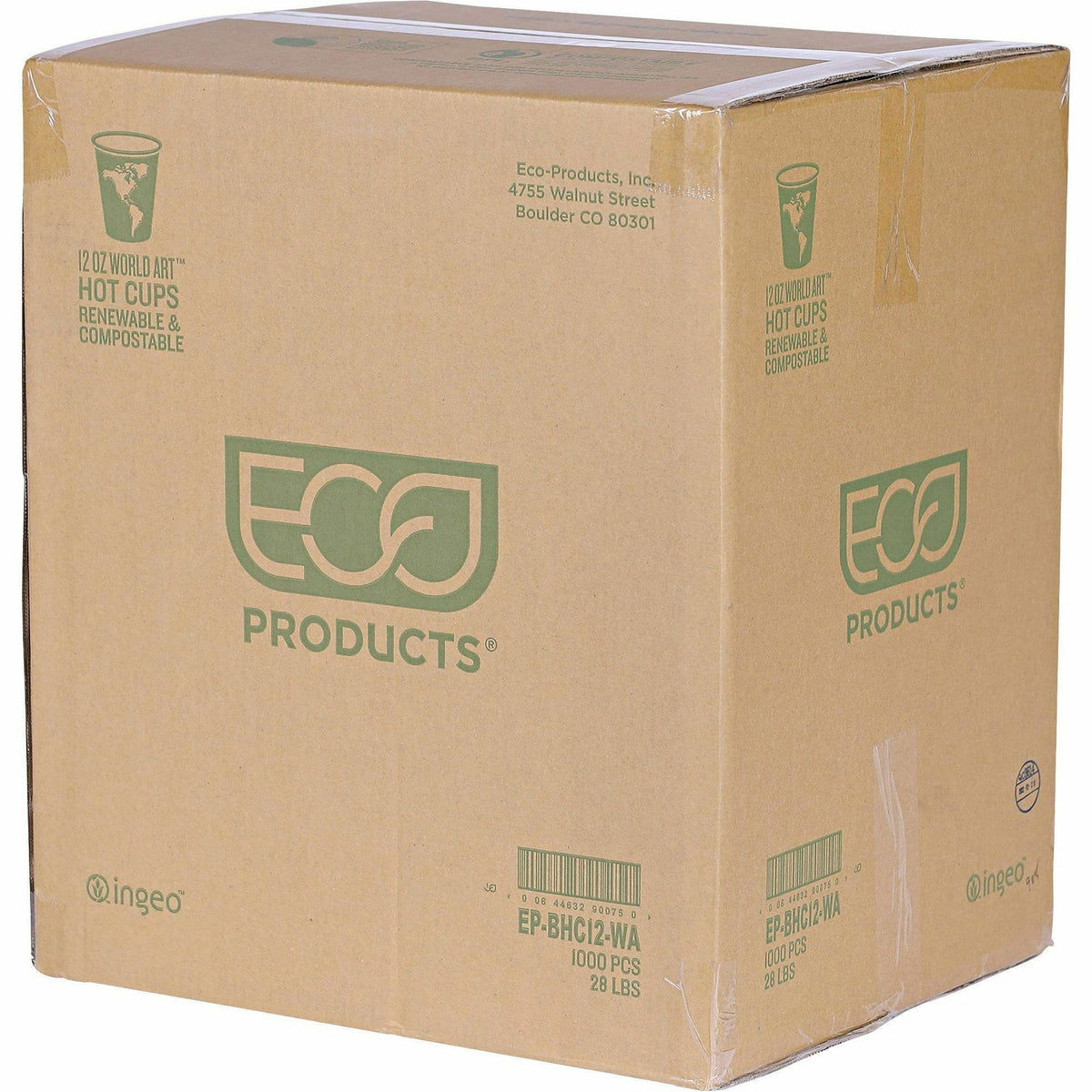 Eco-Products 12 oz World Art Hot Beverage Cups
