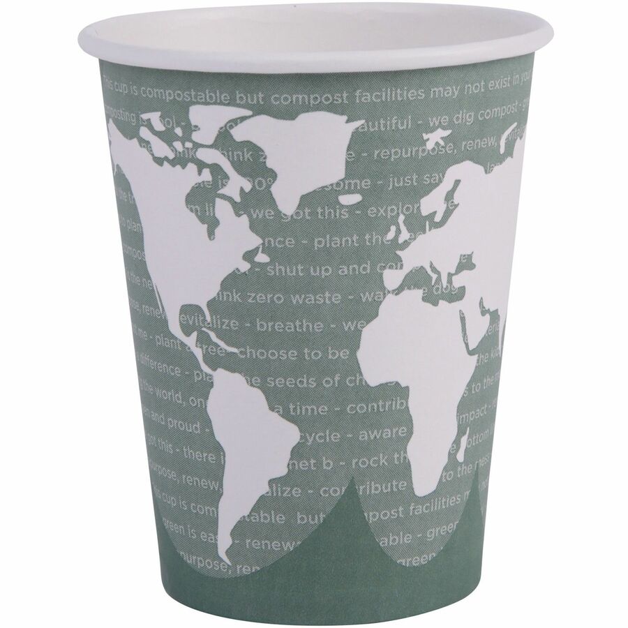 Eco-Products 12 oz World Art Hot Beverage Cups
