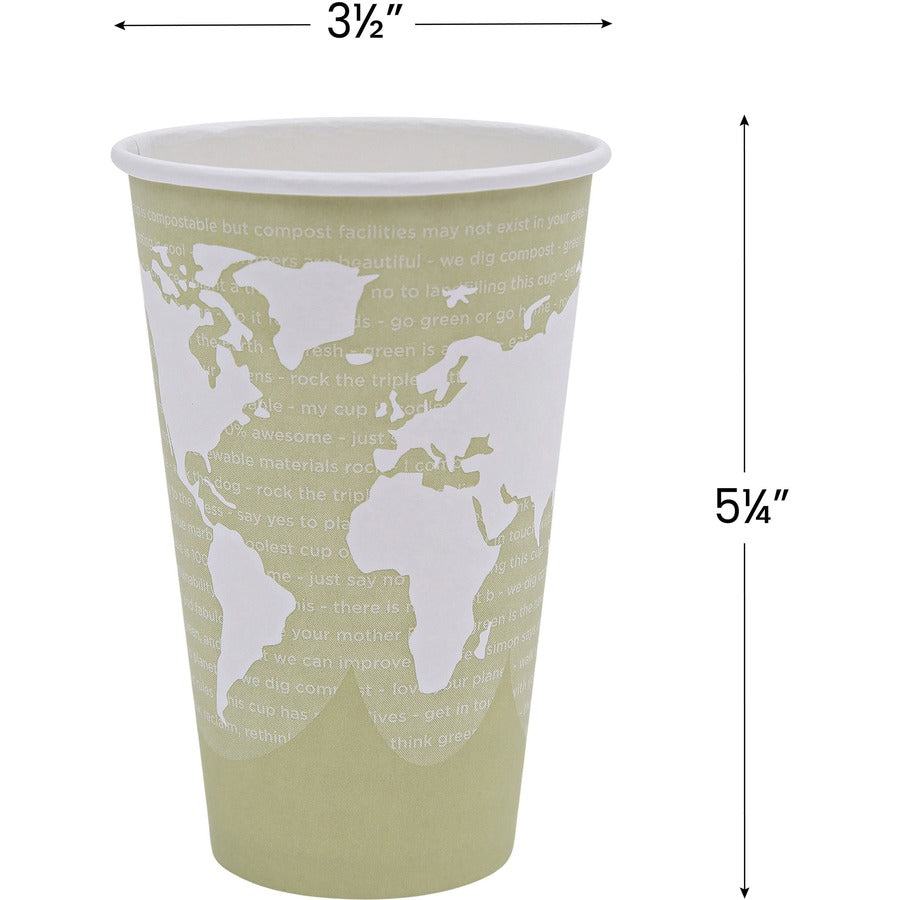 Eco-Products 16 oz World Art Hot Beverage Cups