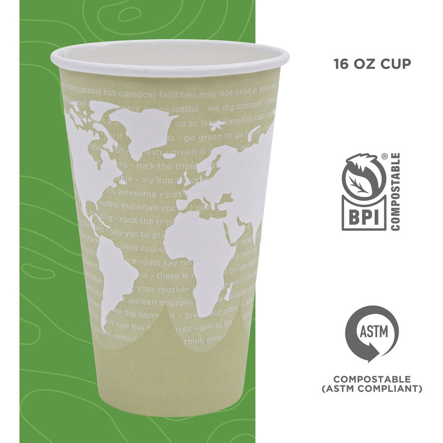 Eco-Products 16 oz World Art Hot Beverage Cups