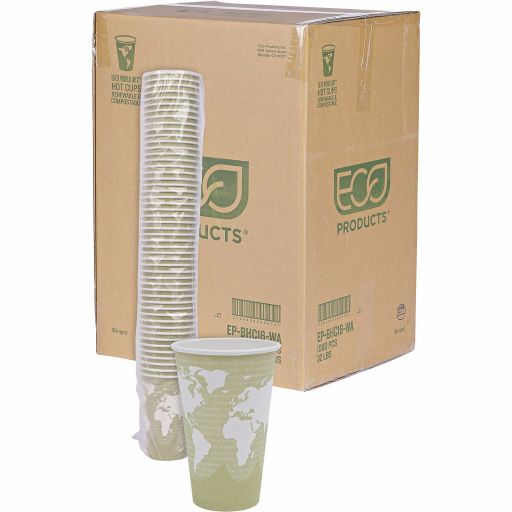 Eco-Products 16 oz World Art Hot Beverage Cups
