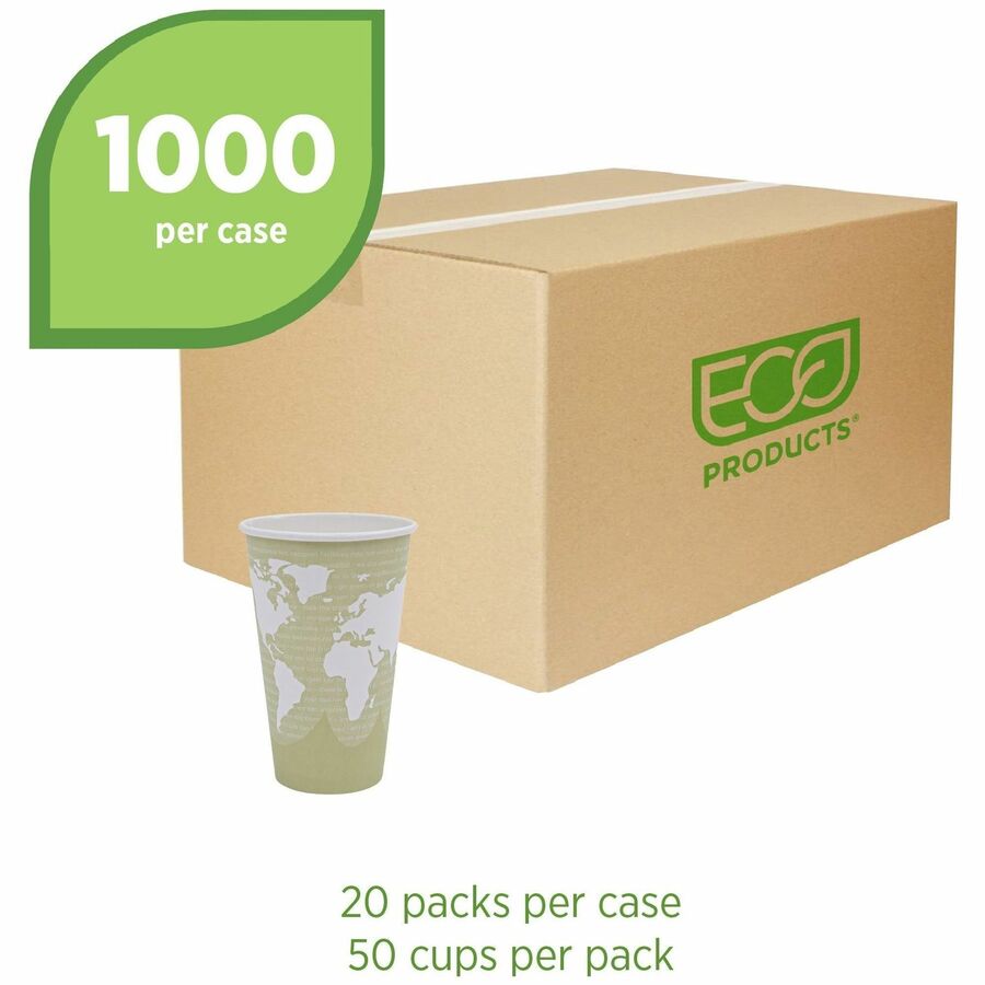 Eco-Products 16 oz World Art Hot Beverage Cups