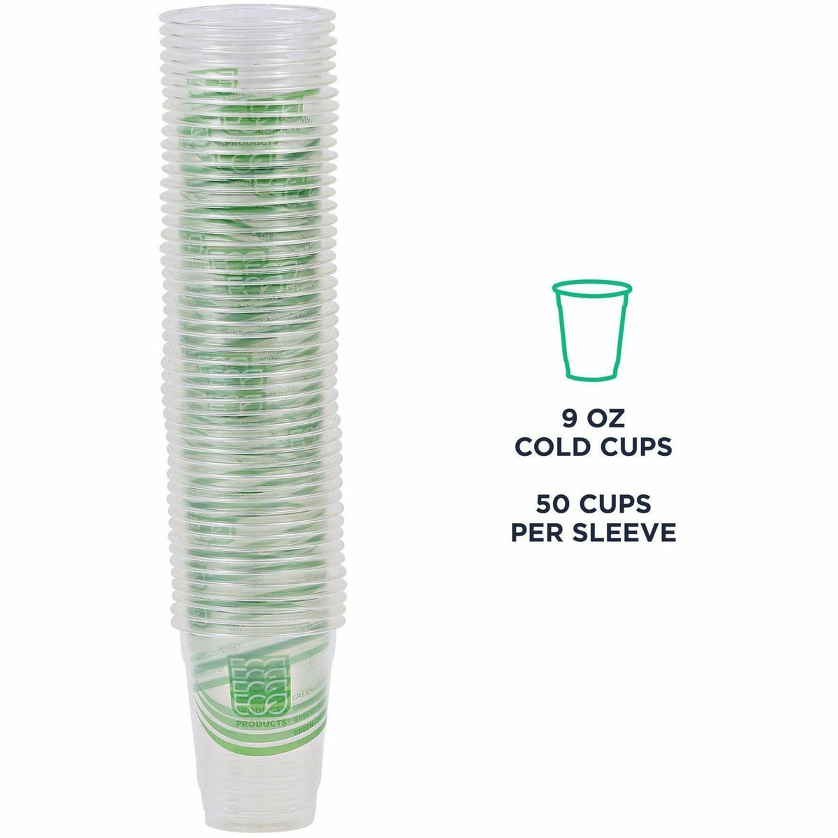 Eco-Products 9 oz GreenStripe Cold Cups