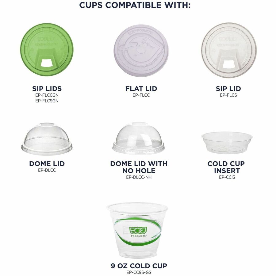 Eco-Products 9 oz GreenStripe Cold Cups