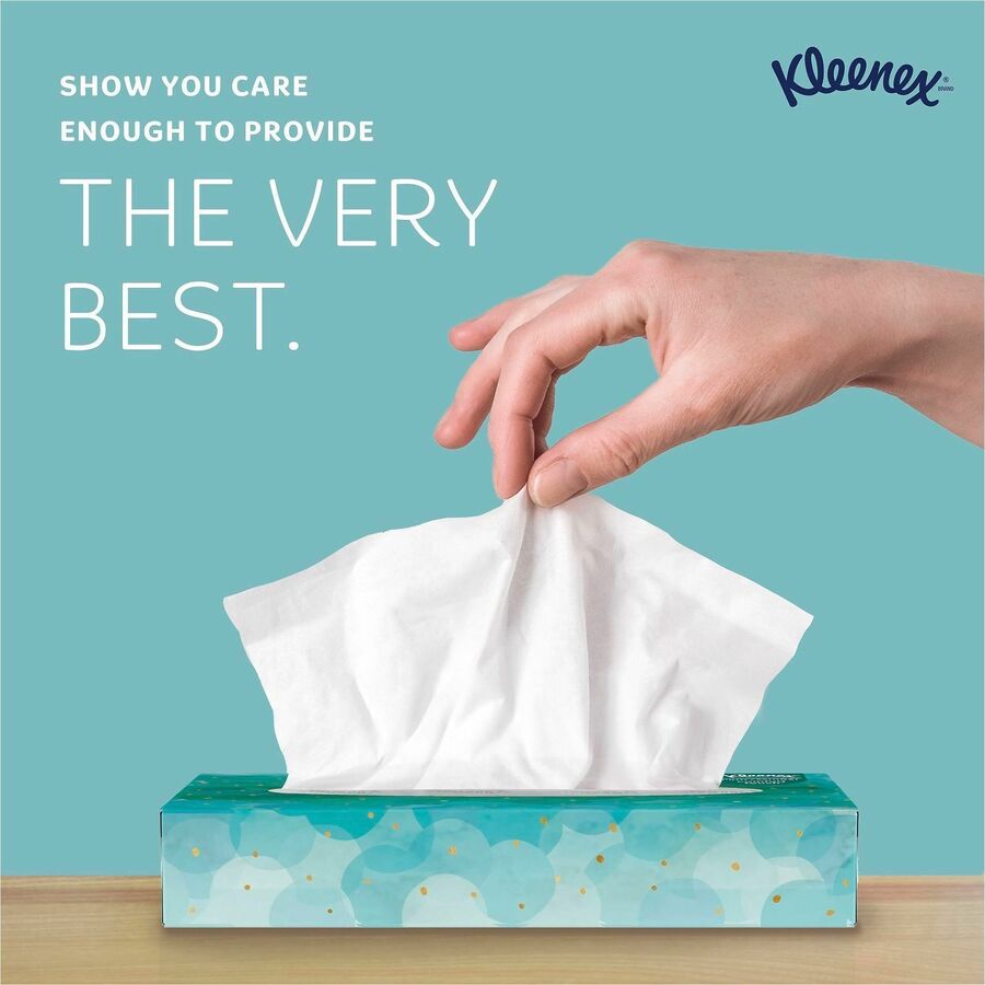 Kleenex Professional Facial Tissue in Flat Tissue Boxes