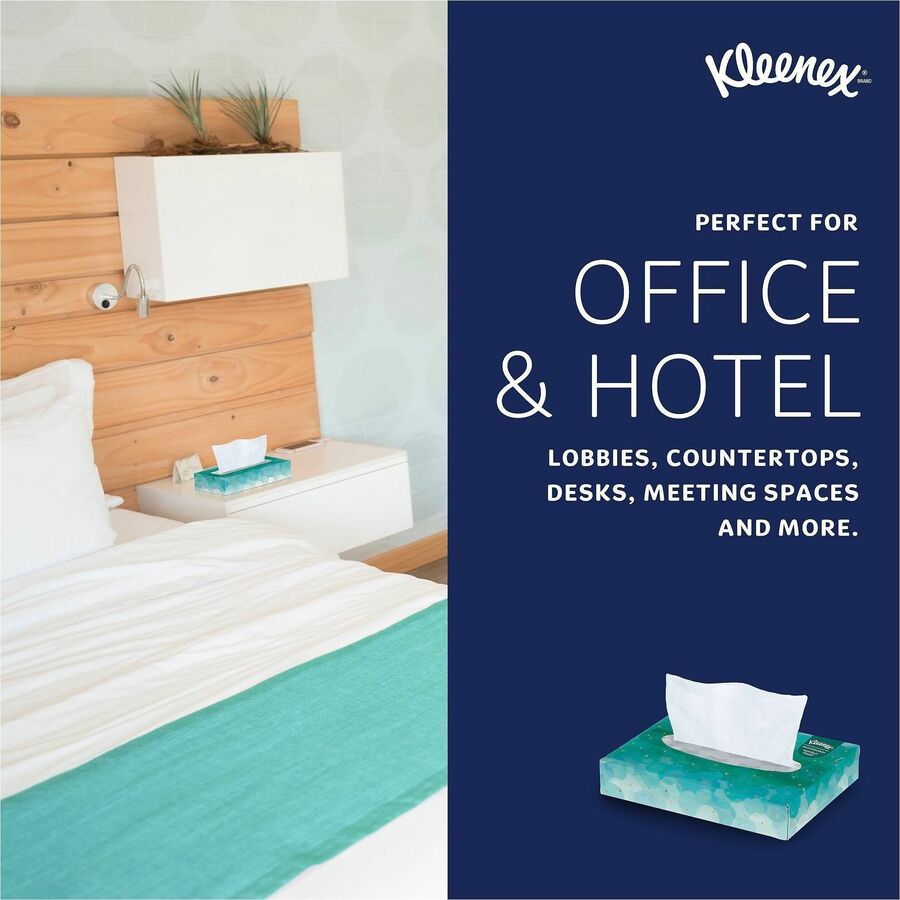 Kleenex Professional Facial Tissue in Flat Tissue Boxes