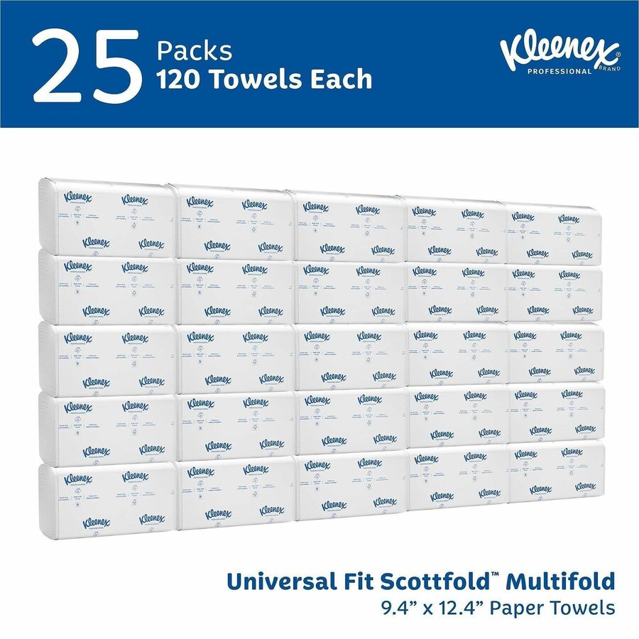 Kleenex Scottfold Multifold Paper Towels with Fast-Drying Absorbency Pockets