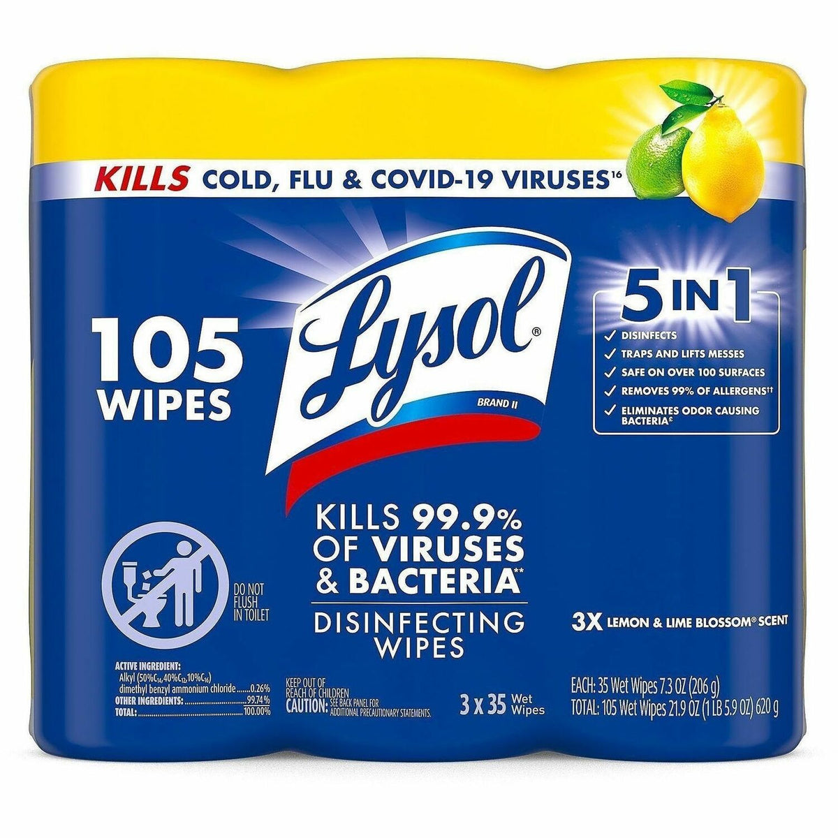 Lysol Disinfecting Wipes 3-pack