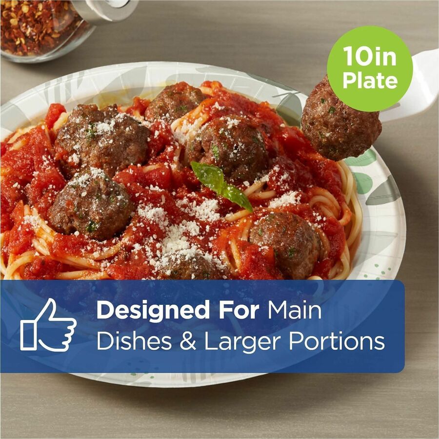 Dixie Ultra® Pathways 10-1/16" Heavyweight Paper Plates by GP Pro