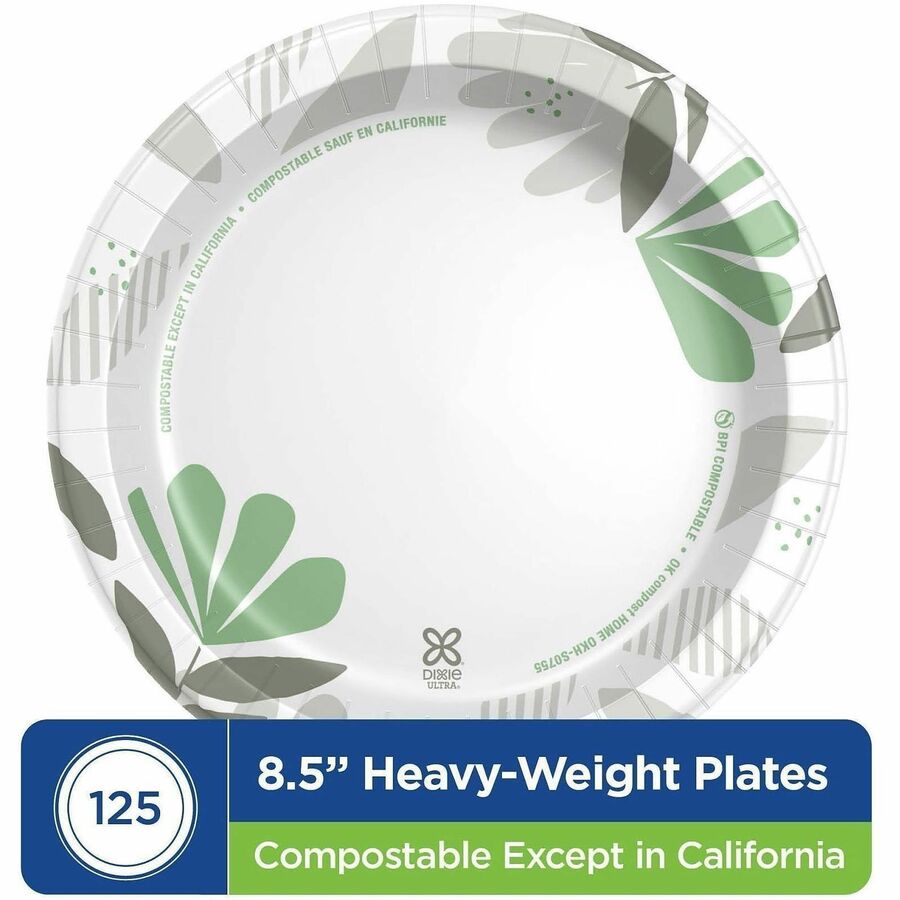 Dixie Ultra® Pathways 8-1/2" Heavyweight Paper Plates by GP Pro