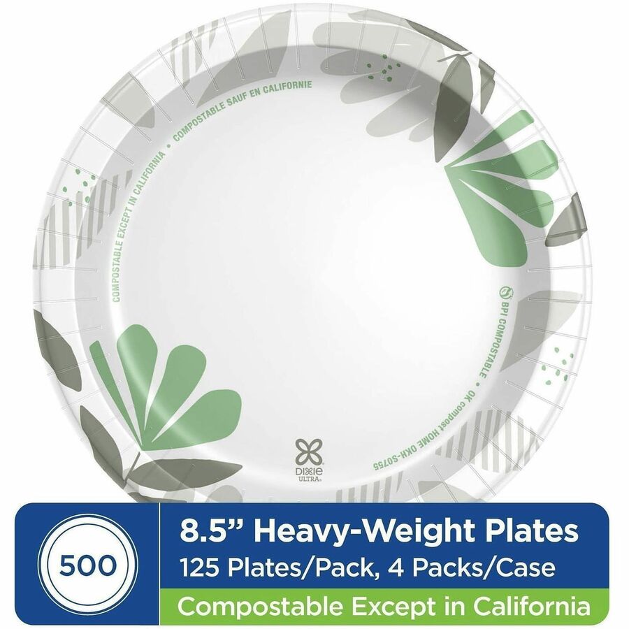 Dixie Ultra® Pathways 8-1/2" Heavyweight Paper Plates by GP Pro