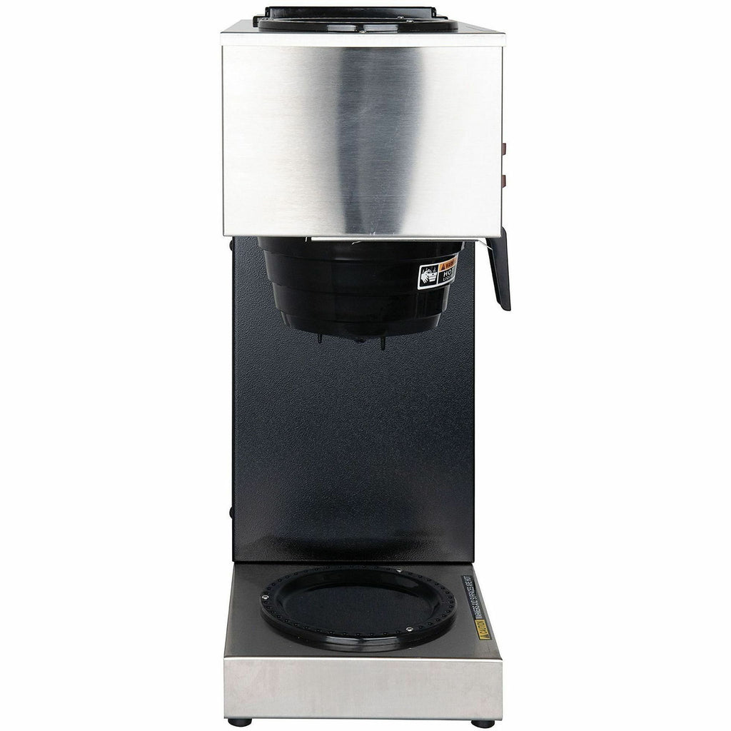 BUNN 12 Cup Pourover Coffee Brewer with 2 Warmers and Black finish