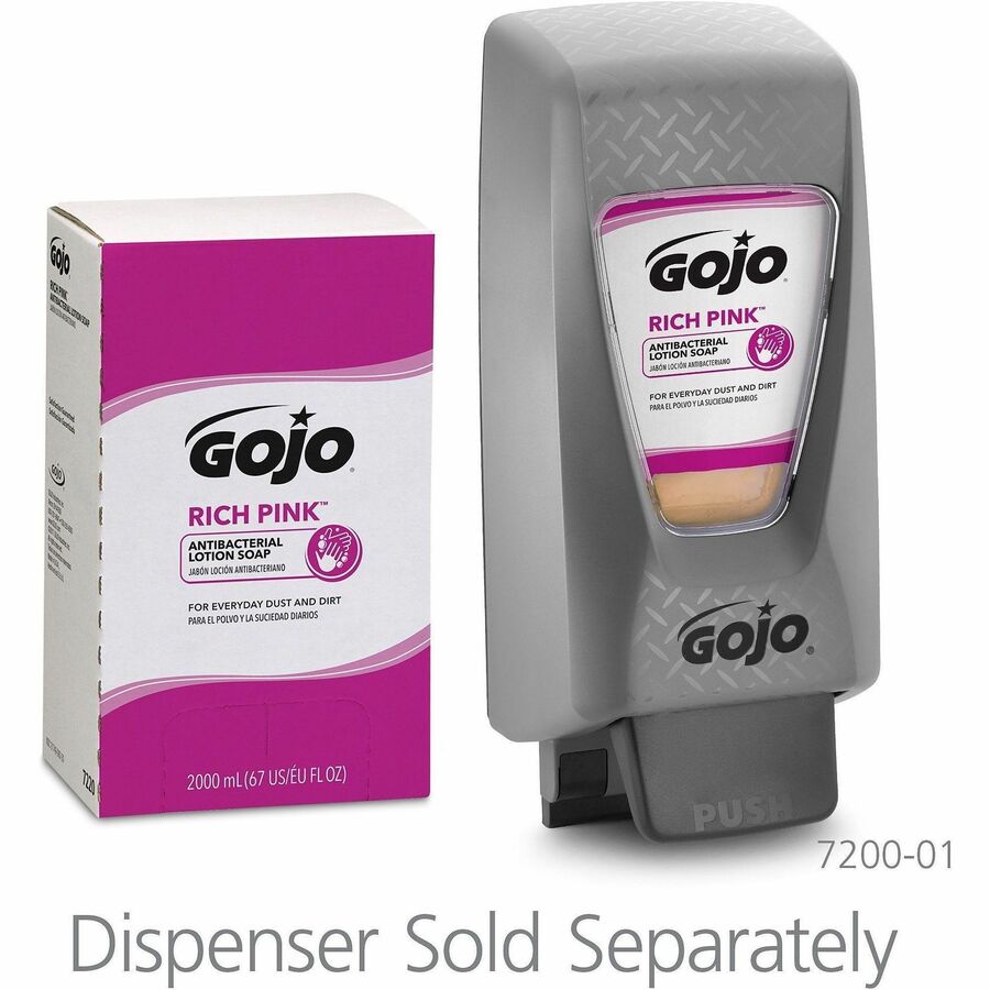 Gojo® Rich Pink Antibacterial Lotion Soap Refill