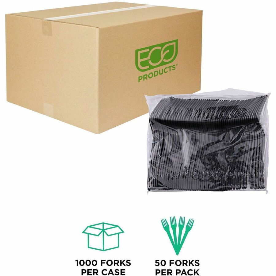 Eco-Products 6" Recycled Polystyrene Forks