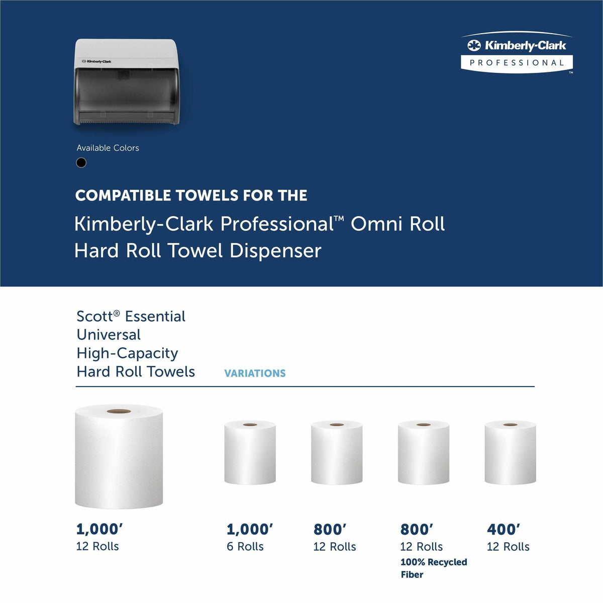 Kimberly-Clark Professional Omni Hard Roll Towel Dispenser