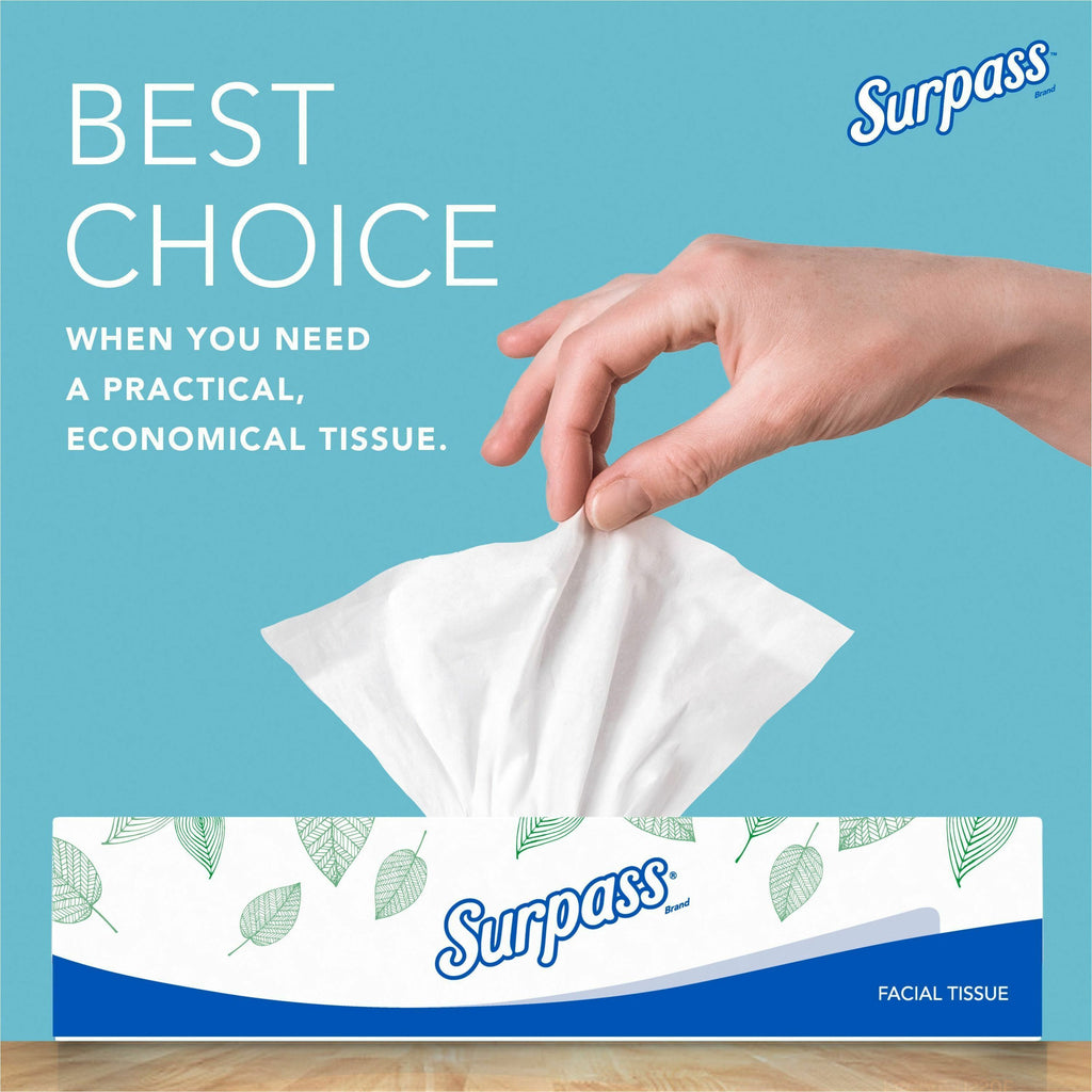 Surpass Flat Box Facial Tissue for Business