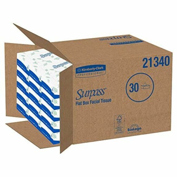 Surpass Flat Box Facial Tissue for Business