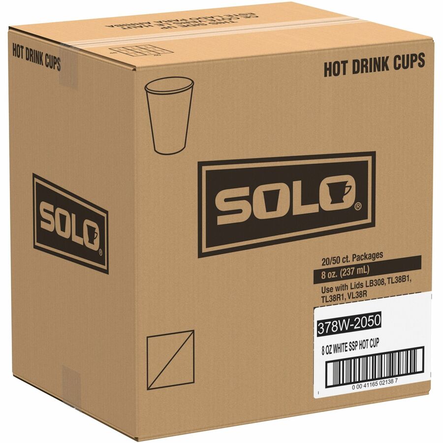 Solo 8 oz Paper Hot Cups