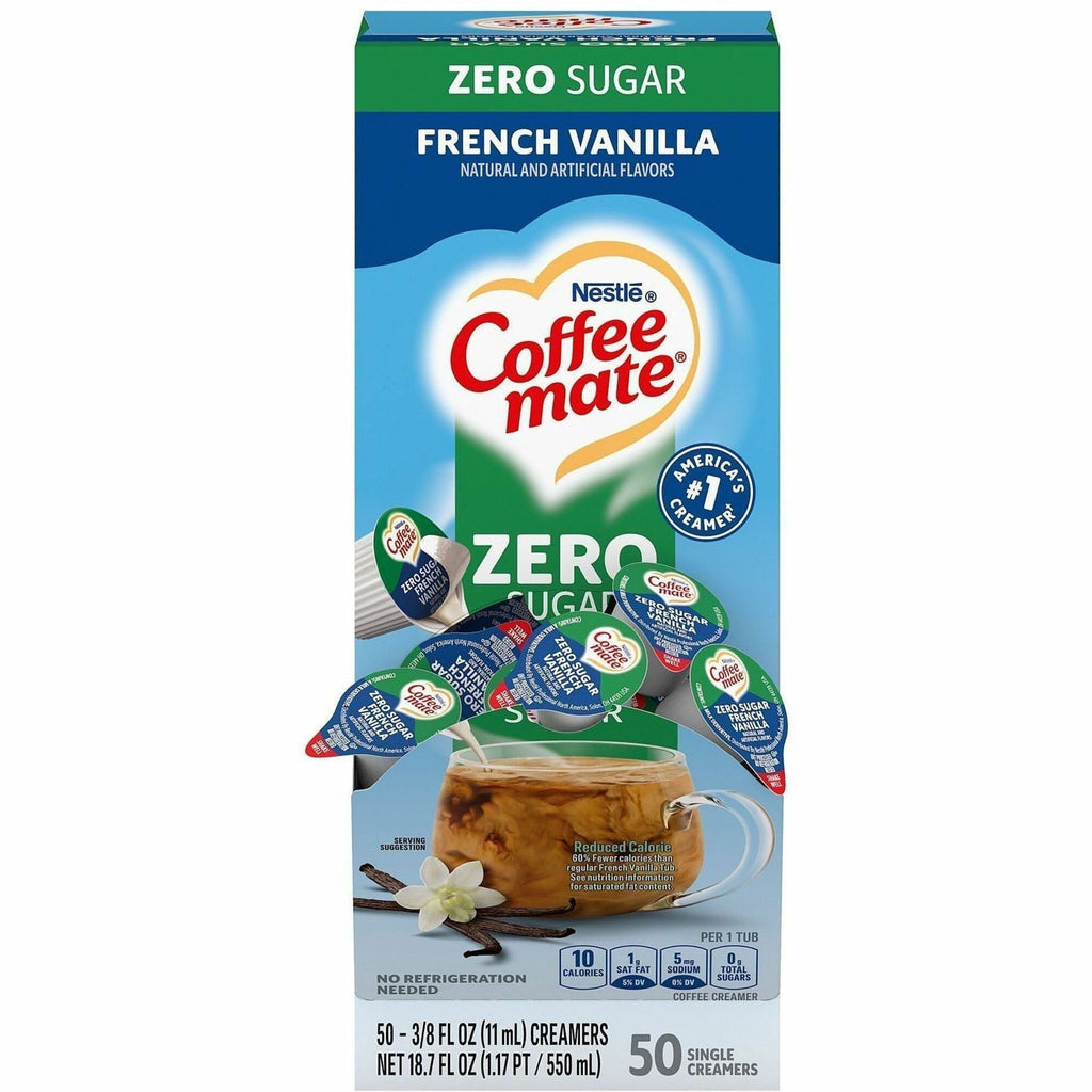 Coffee mate Zero-Sugar French Vanilla Nondairy Liquid Creamer Singles