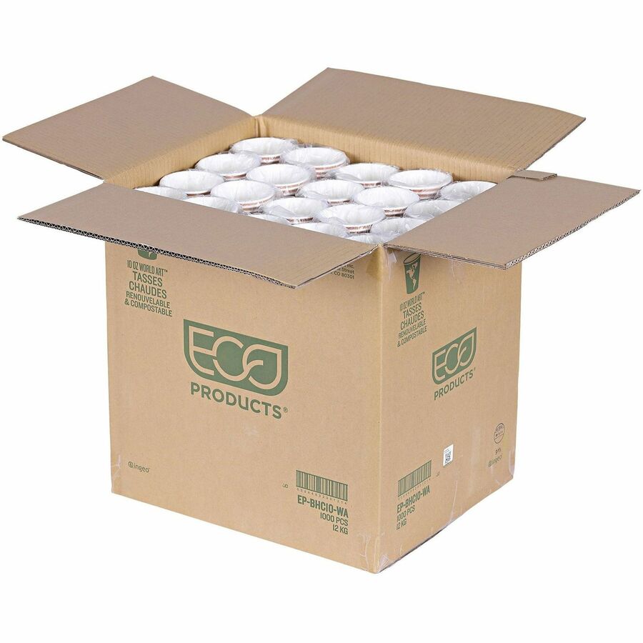 Eco-Products 10 oz World Art Hot Beverage Cups