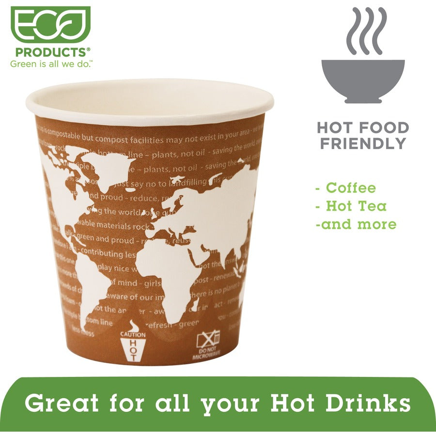 Eco-Products 10 oz World Art Hot Beverage Cups
