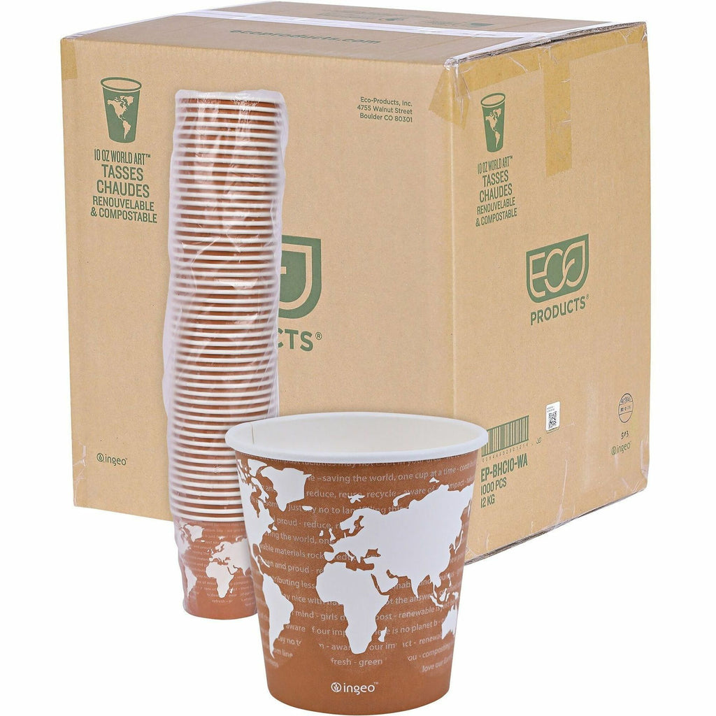 Eco-Products 10 oz World Art Hot Beverage Cups