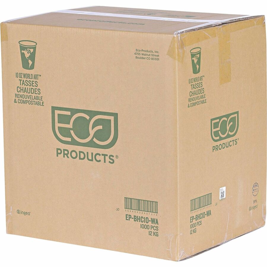 Eco-Products 10 oz World Art Hot Beverage Cups