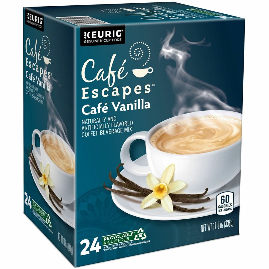 Café Escapes® K-Cup, Pod Cafe Vanilla Coffee