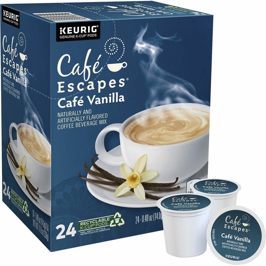Café Escapes® K-Cup, Pod Cafe Vanilla Coffee