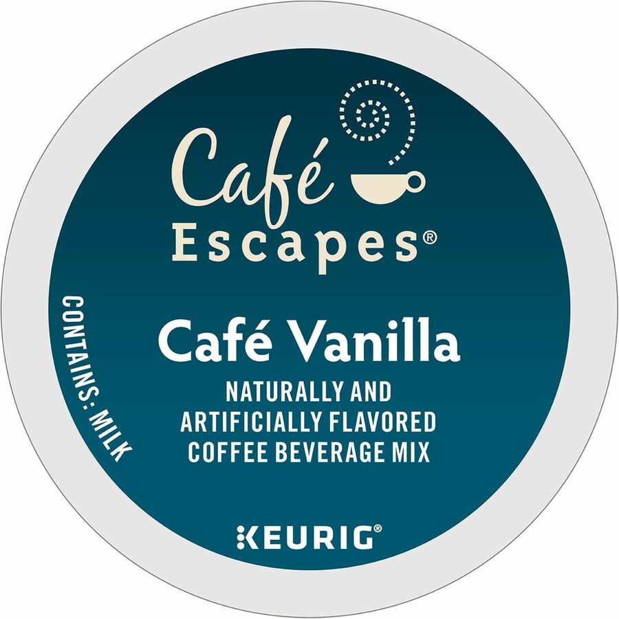 Café Escapes® K-Cup, Pod Cafe Vanilla Coffee