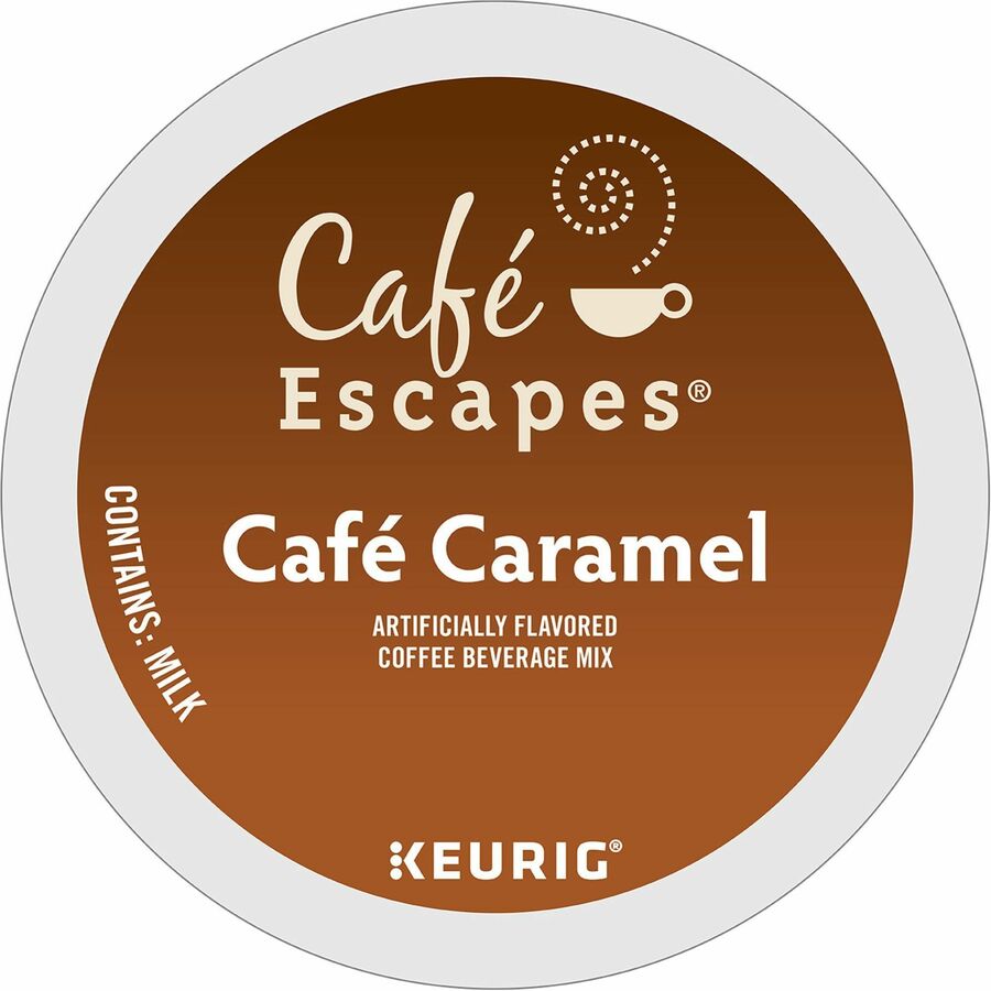 Café Escapes® K-Cup, Pod Cafe Caramel Coffee