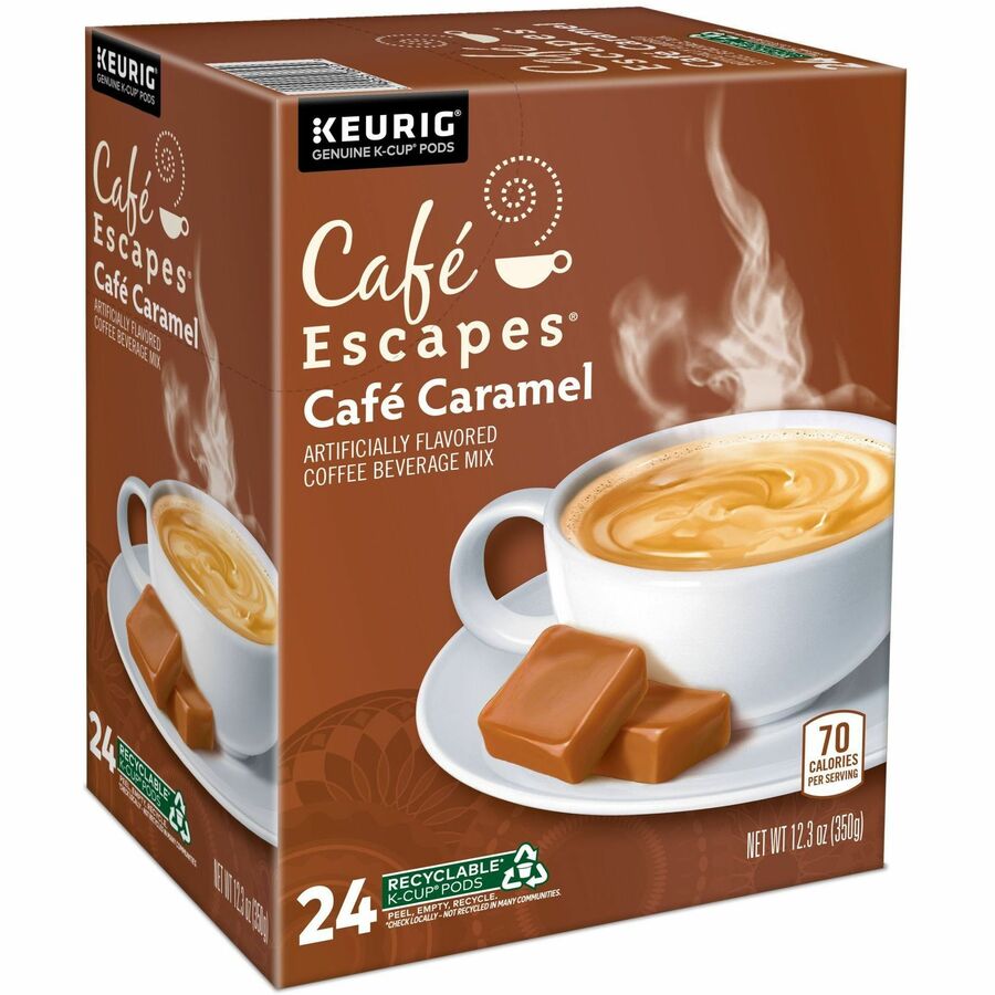 Café Escapes® K-Cup, Pod Cafe Caramel Coffee