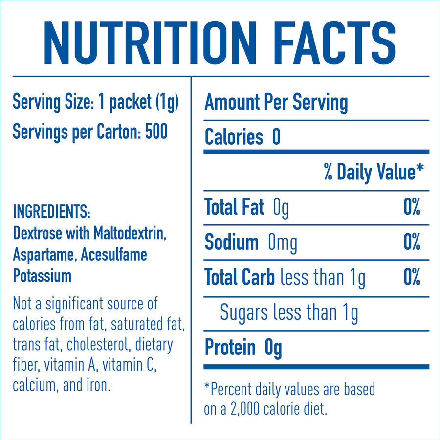 Equal Zero Calorie Original Sweetener Packets