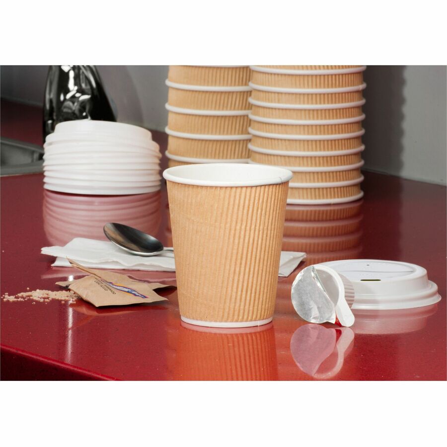 Genuine Joe 8 oz Rippled Hot Cups