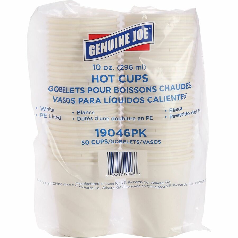 Genuine Joe 10 oz Disposable Hot Cups