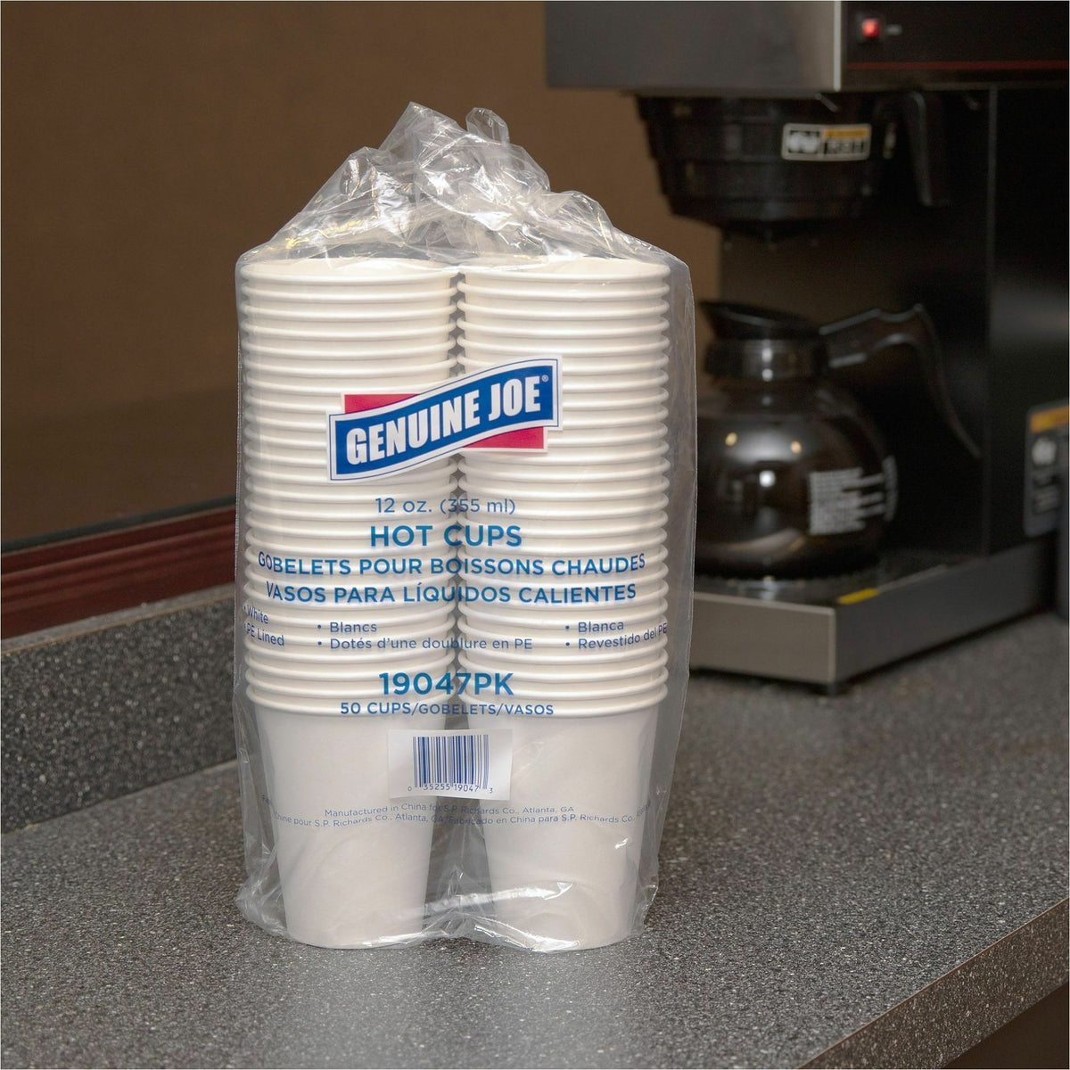 Genuine Joe 12 oz Disposable Hot Cups