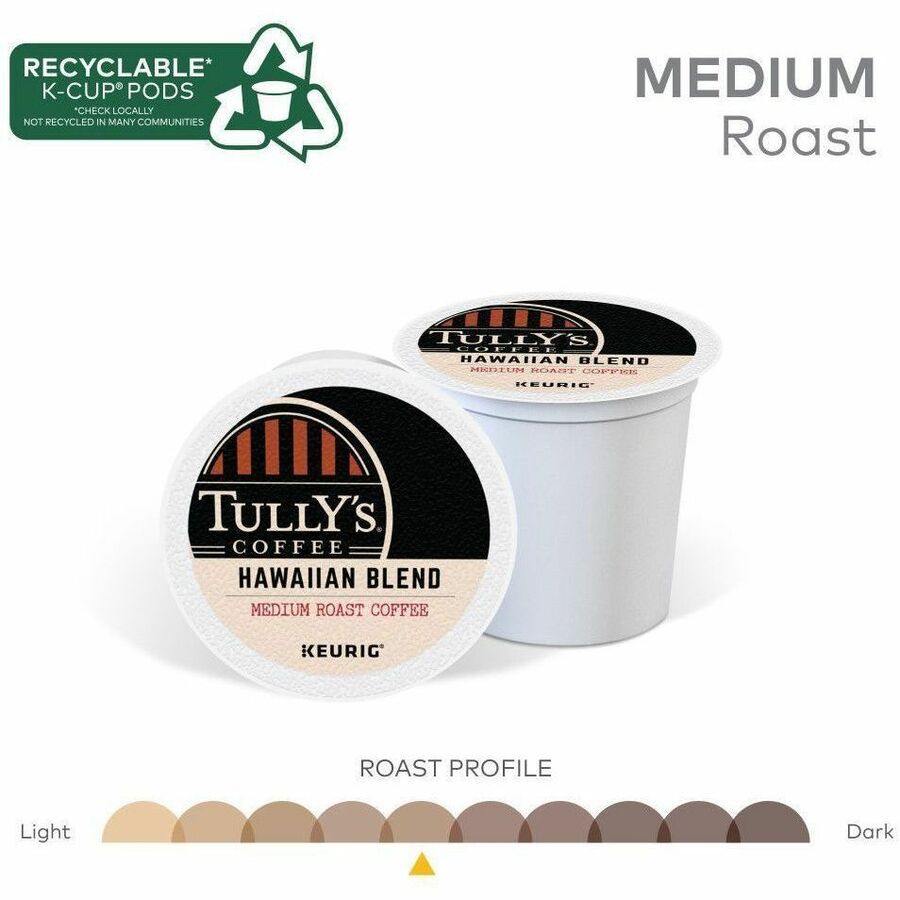 Tully's K-Cup, Pod Hawaiian Blend Coffee